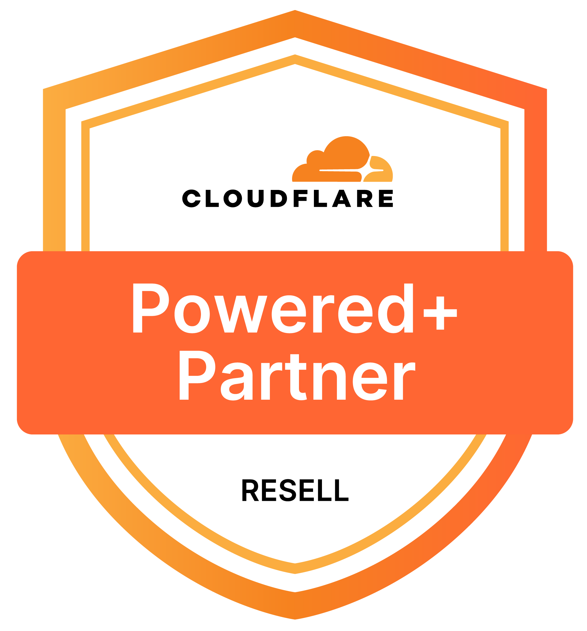 Distintivo Powered+ Partner de Cloudflare